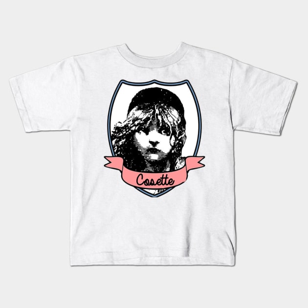 Cosette - Les Miserables Kids T-Shirt by Specialstace83